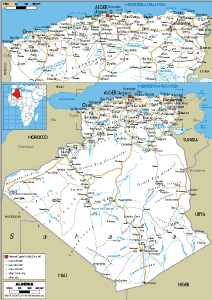 ROAD Map of Algeria