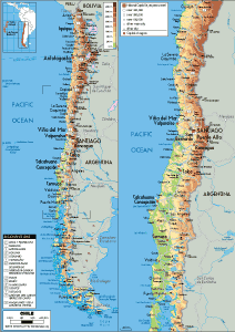 PHYSICAL Map of Chile