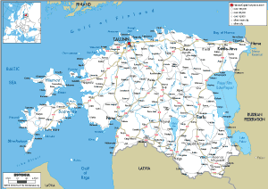 ROAD Map of Estonia