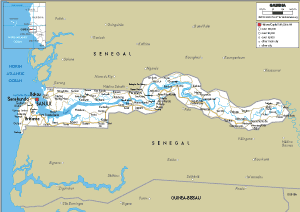ROAD Map of Gambia