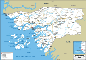 ROAD Map of Guinea-Bissau