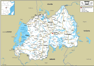 ROAD Map of Rwanda